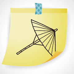 umbrella doodle drawing