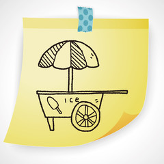 ice cream store doodle