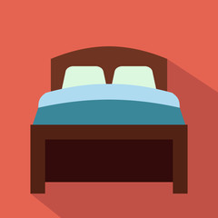 Bed flat icon