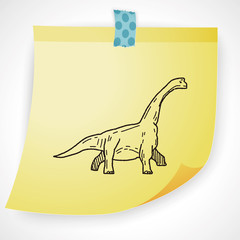 Brontosaurus dinosaur doodle