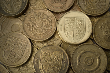 Naklejka premium Pound Coins