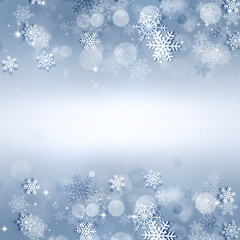 Holiday Snow Bright Background
