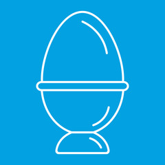 Egg thin line icon