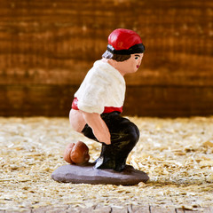 the caganer, a typical Catalan character in the nativity scenes