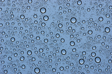  water drops on glass