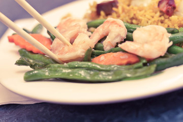 Chinese Garlic Shrimp String Beans