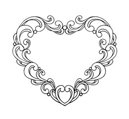 Obraz na płótnie Canvas Vector of Greeting or Wedding card with White paper heart shape for background 