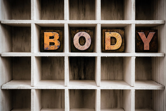 Body Concept Wooden Letterpress Type in Draw