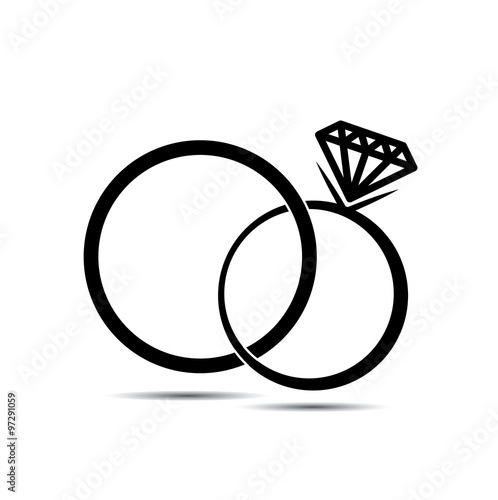 wedding ring clipart vector - photo #25