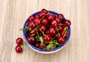 Cherry in the bowl