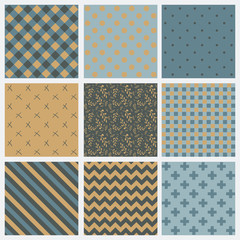 Set of abstract seamless background