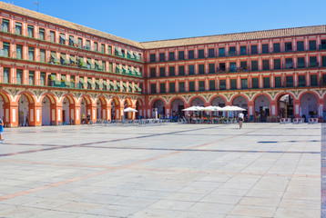 Fototapeta premium Famous Plaza de la Corredera from the year 1683 in Cordoba, Spain