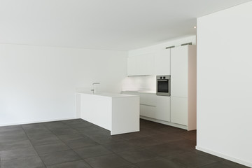 modern apartment, domestic kitchen