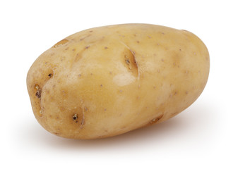Potato isolated on white background with clipping path