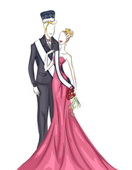 Couple King Queen Homecoming Coronation © BNP Design Studio