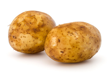 new potato tuber isolated on white background cutout