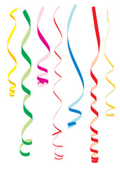 Color curling ribbons