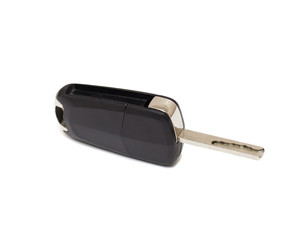 electronic car key isolated on white