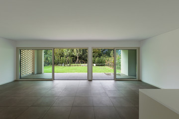 Fototapeta premium wide room and glass windows
