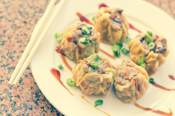 Chinese Dim Sum Dumplings