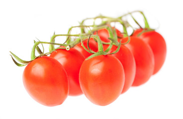Bunt of cherry tomato on a white background