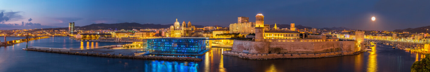 Saint Jean Castle and Cathedral de la Major  in Marseille