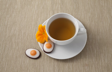 Easter tea with candies
