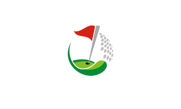 Golf Flag Tournament Logo