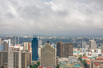 View on central business district of Nairobi
