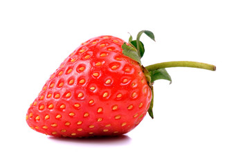 Fresh Strawberry on White Background