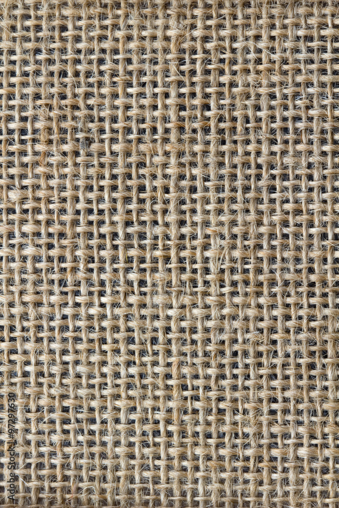 Wall mural hessian material