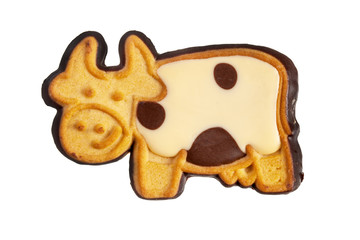 Cookie cow isolated