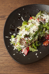 Salad with chopped beef