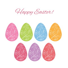 Set of Easter eggs. Vector