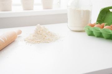 Manufacturing process Russian dumplings in the home kitchen