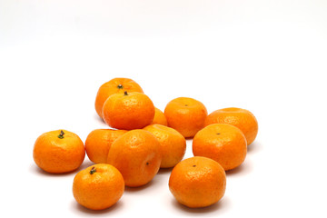 Orange fruit isolated on white