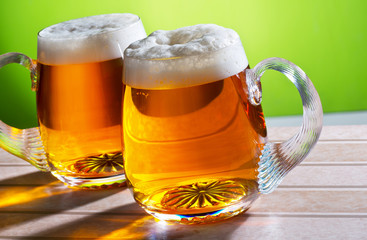 two beers on the table