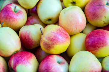 viele Äpfel Hintergrund