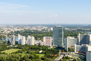 Aerial View Of Vienna City Skyline