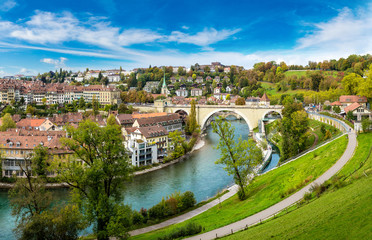 Fototapeta premium Panoramic view of Bern