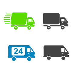Delivery truck collection for design.