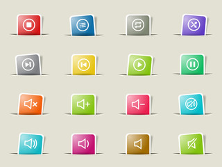 Media player icons