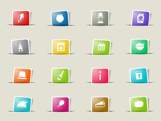 Thanksgiving simply icons