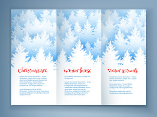Christmas leaflet design template