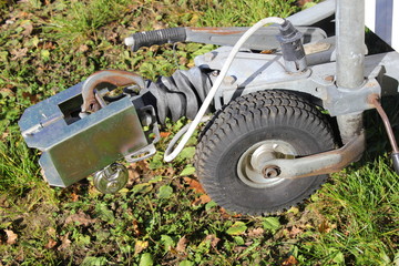 Fototapeta premium Anhängevorrichtung von einem Wohnwagen