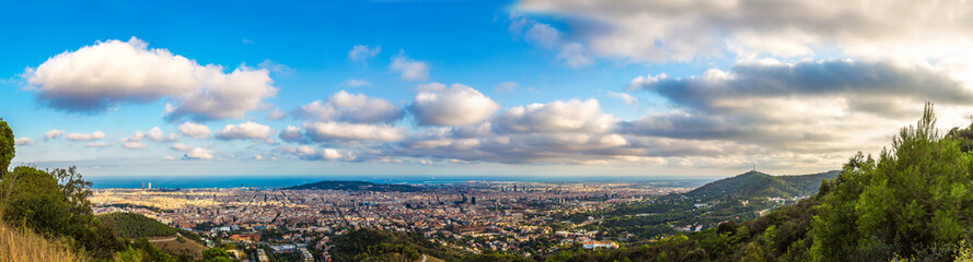 Panoramic view of Barcelona