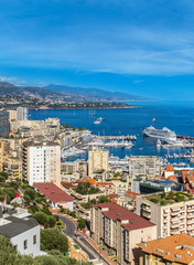 Panoramic view of Monte Carlo, Monaco