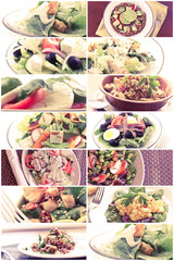 Healthy Salad Collage