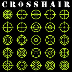 Crosshair.Icons set in vector