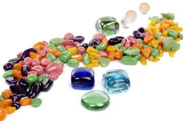 Fototapeta na wymiar Colorful decoration stones